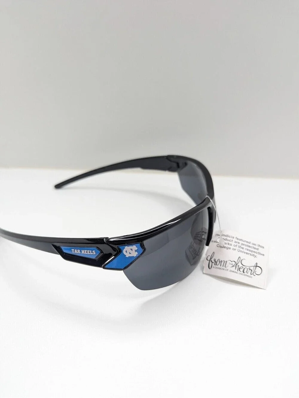 North Carolina Tar Heels S12JT Black Blue Frame NCAA Sport Sunglasses